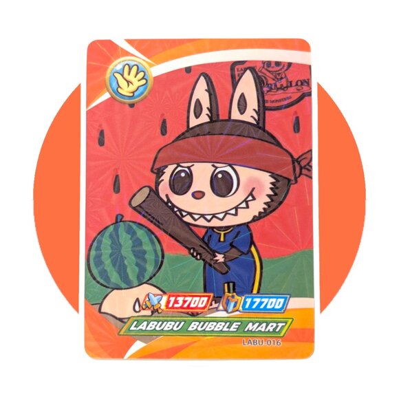 Labubu Game Collection Card (WW16): Monster Smashing Watermelon LABU-016 - Picture 1 of 2